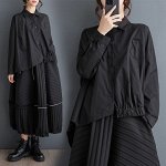 Рубашка с ассиметричным низом