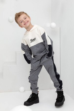Брюки(Осень-Зима)+boys (серый меланж к430)