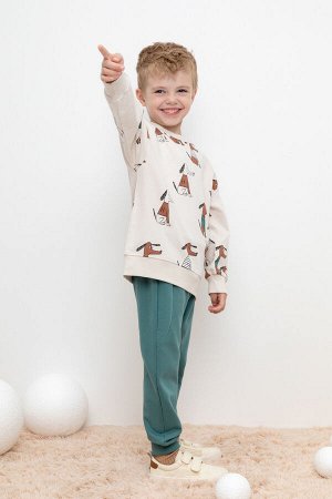 Брюки(Осень-Зима)+boys (темный малахит к434)