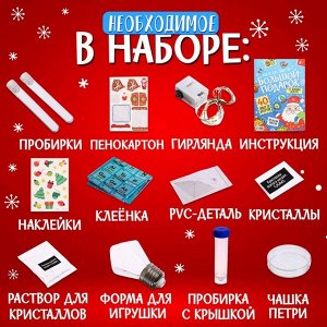 Набор для опытов «Большой новогодний подарок», 40 опытов