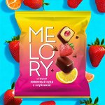 Конфеты помадные Melory «Лимонный курд с клубникой» (упаковка 0,5 кг)