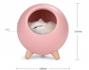 Светильник настольный "Котик в домике"