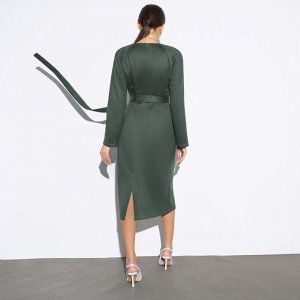 Платье Формула элегантности (green, с поясом)