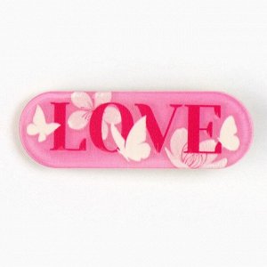 Заколка для волос LOVE, 4.5x1.5 см