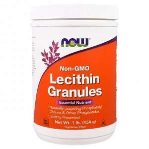 Лецитин Now Foods, Лецитин в гранулах, без ГМО, 1 lb (454 г). Лецитин представляет собой природное соединение, обнаруженное во всех клетках природы, растений и животных. Слово лецитин взято из греческ