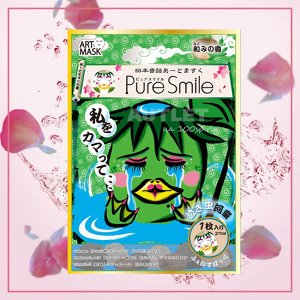 "PURE SMILE" Art Mask Концентрированная увлажняющая маска для лица с экстр. цветов камелии, коллагеном, гиал. кислотой и вит. Е