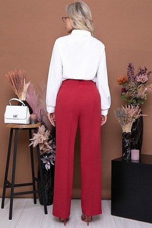 Брюки 5123 Брюки из костюмной ткани.
50% вискоза,45% п/э,5% лайкра