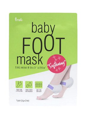 Смягчающая маска для пяток Prreti Baby Foot Mask, 1 пара