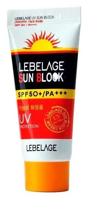 Крем солнцезащитный для лица SPF50+ PA+++, Lebelage Uv Sun Block, 70 мл