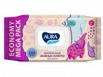 AURA ULTRA COMFORT Влажные салфетки для детей big-pack с крышкой 200шт