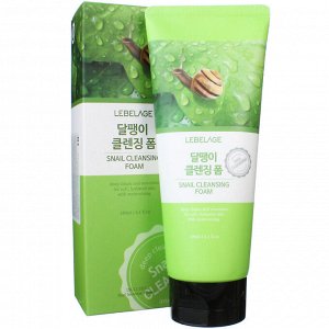 Пенка для умывания с Муцином улитки, Регенерирующая LEBELAGE Cleansing Foam Snail, 180 мл