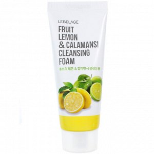 LEBELAGE Пенка для умывания лица с Лимоном и Каламондином Cleansing Foam Lemon&Calamansi, 100 мл