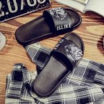 Пляжные сланцы однотонные черные
