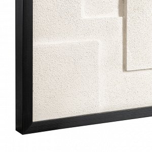 Панно декоративное с эффектом 3D Minimalism Square, с черной рамой, 60х60 см