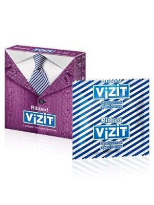 Презервативы VIZIT N3 Ribbed (ребристые)