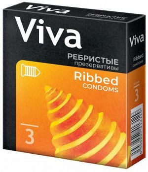 Презервативы VIVA N3 ребристые