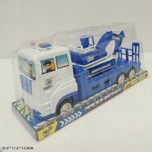 899-60 грузовик-трейлер со спец. техникой, 2 шт/п/блистером 11164