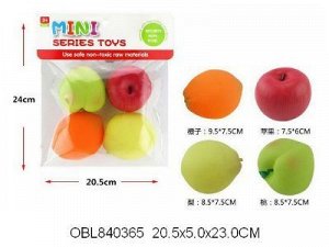 6219-6 набор резинов. игрушек (фрукты), в пакете 403652