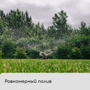 Распылитель 3-лепестковый, штуцер под шланги 1/2"-3/4", пика, пластик, «Жук»