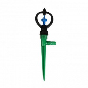 Распылитель, круговой, 29 см, под шланги 1/2", 3/4", с пикой, пластик, Greengo
