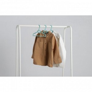 Плечики - вешалки для одежды детские Доляна «Звезда», 26,5x13,5 см, 6 шт, цвет голубой