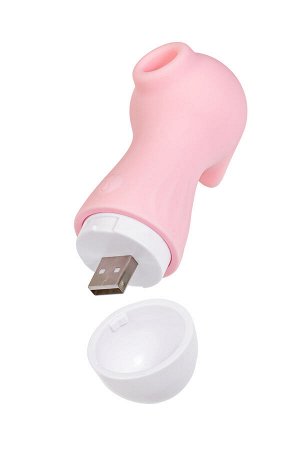 Вакуум-волновой стимулятор Flovetta IXORA, силикон, розовый, 9,8 см