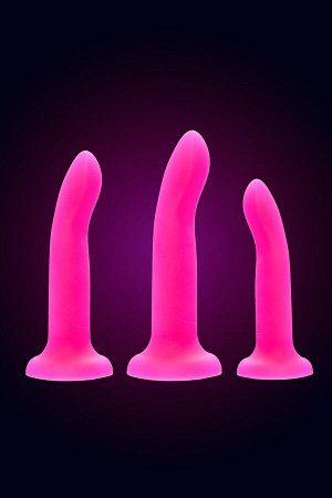 Фаллоимитатор, светящийся в темноте Beyond by Toyfa Clint Glow, силикон, розовый, 20 см