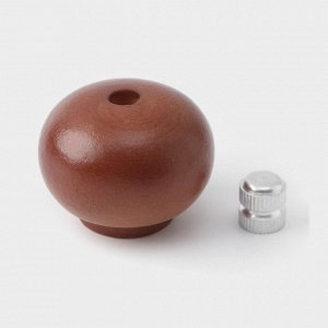 Мельница для специй Доляна, 13x4.5 см, металлический механизм, коричневая