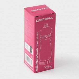 Мельница для специй Доляна, 13x4.5 см, металлический механизм, коричневая