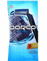 DORCO Однораз. станок МУЖ 5 шт+1 БЕСПЛАТНО, с двумя лезвиями