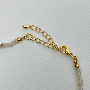 Колье из Рутилового кварца и Лабрадора