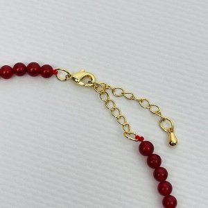 Бусы из Сердолика с подвеской