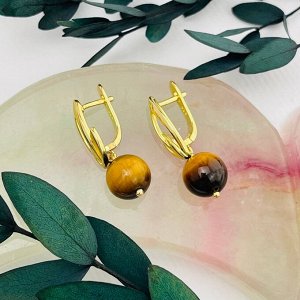 Серьги из Тигрового глаза