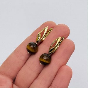 Серьги из Тигрового глаза