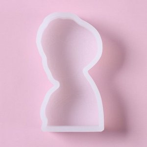 Молд Доляна «Портрет», силикон, 11x6x2,1 см, прозрачный