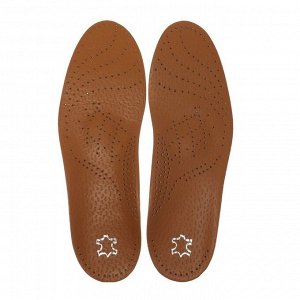 Стельки для обуви, амортизирующие, дышащие, с жёстким супинатором, 39-40 р-р, 26 см, пара, цвет коричневый