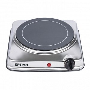 Плита электрическая инфракрасная OPTIMA OTC-112CS (1 стеклокерам.конфорка,индик.работы,1200Вт)