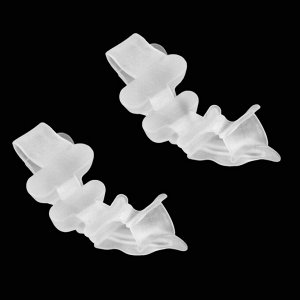 Корректоры-разделители для пальцев ног, 4 разделителя, силиконовые, 10 ? 4 см, пара, цвет белый