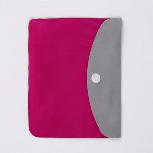 Подушка-воротник для шеи, с подголовником, надувная, в чехле, 43 ? 28 см, цвет розовый