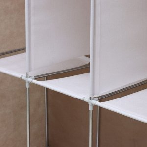 Шкаф тканевый каркасный, складной LaDо́m, 103x45x165 см, цвет бежевый