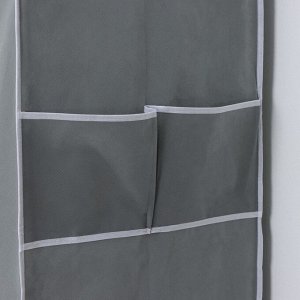 Шкаф тканевый каркасный, складной LaDо?m, 125?45?168 см, цвет серый