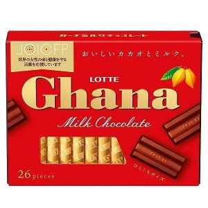 LOTTE Ghana milk chocolate - молочный шоколад