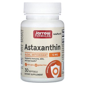 Jarrow Formulas, Астаксантин, 12 мг, 30 кап