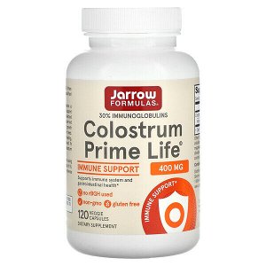 Jarrow Formulas Colostrum Prime Life, Молозиво, 400 mg, 120 капсул
