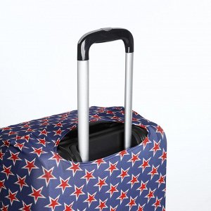 Чехол для чемодана 28", цвет синий/красный