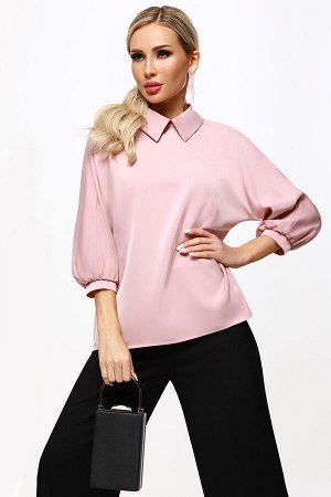 Блузка розовая с цельнокроеным рукавом