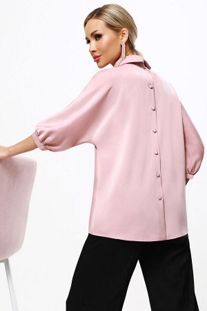 Блузка розовая с цельнокроеным рукавом
