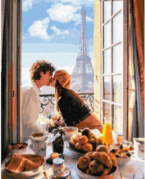 Картина по номерам Французский завтрак