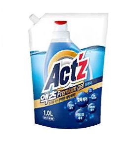 Концентрированный гель "Act’z Premium Gel" для стирки белья для машин с вертикальной и горизонтальной загрузкой (аромат мяты) МУ 1 л