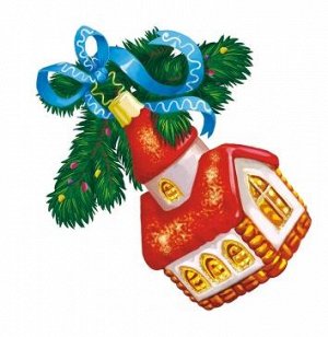 Украшения на скотче "Елочная игрушка" (с глиттером)